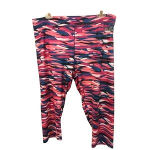 Everlast Sport Legging Capri Multicolor Splash Design Athleisure Activewear  XL
